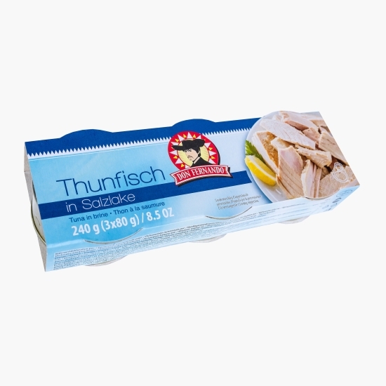 Ton în saramură 240g (3x80g)