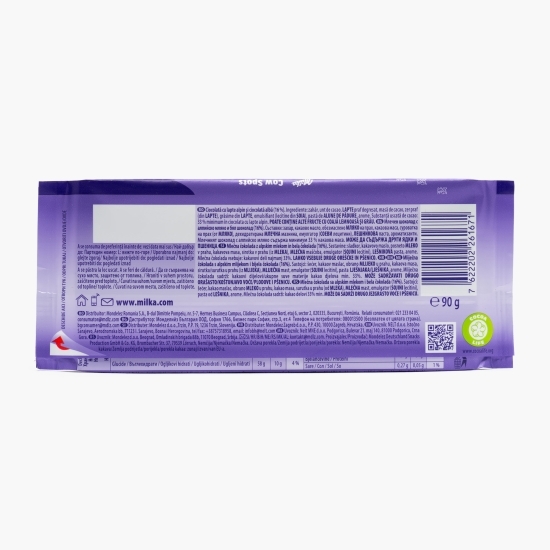 Ciocolată cu lapte și ciocolată albă Happy Cow Spots 90g