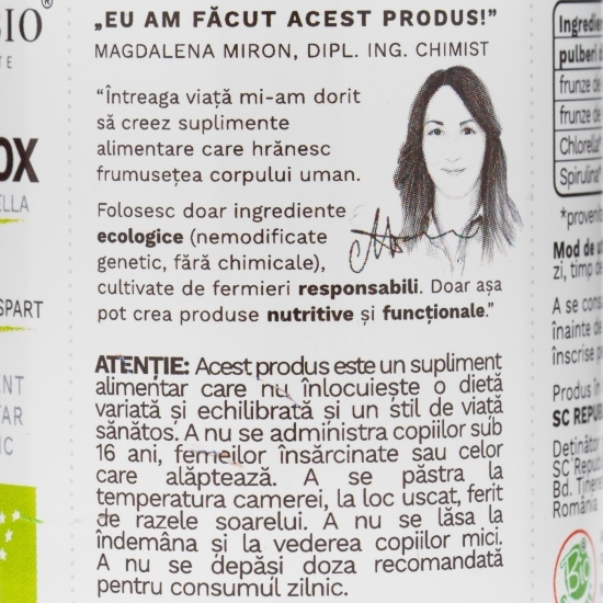 Green Detox ecologic, 120 tablete