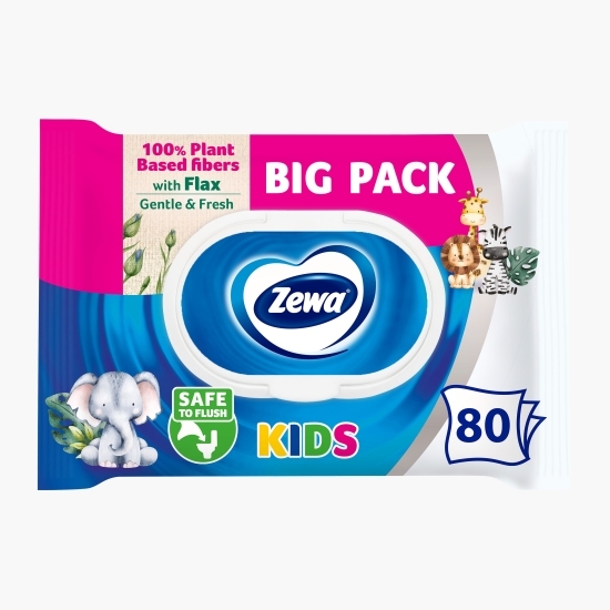 Hârtie igienică umedă Kids, 80 buc