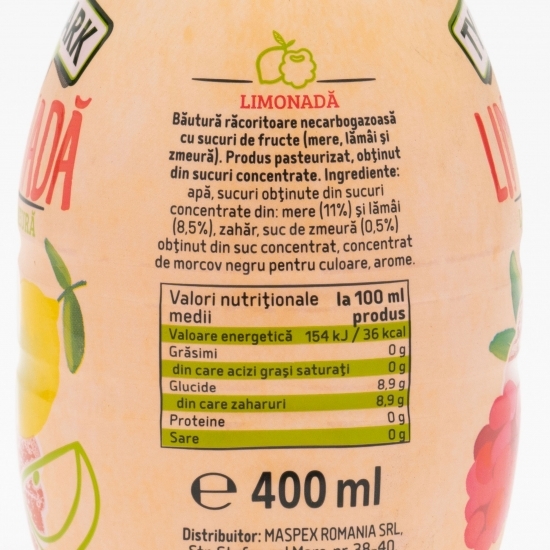 Băutură necarbogazoasă de limonadă lămâie și zmeură 0.4l