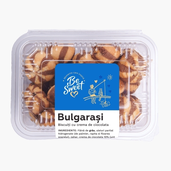 Biscuiți cu cremă de ciocolată Bulgărași, de post 250g