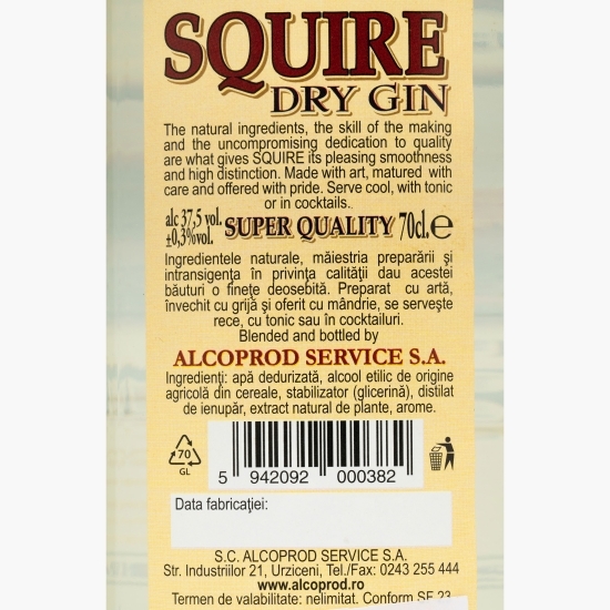 Gin Squire 37.5% alc. 0.7l