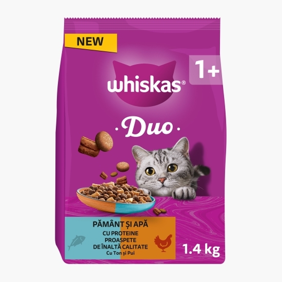 Hrană uscată pentru pisici adulte, 1.4kg, cu ton și pui