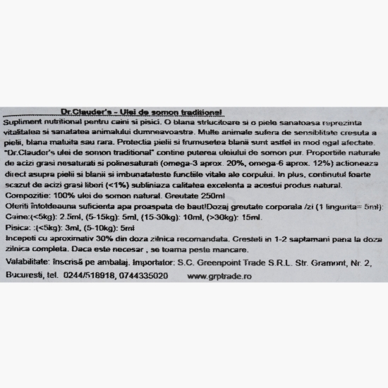 Ulei de somon tradițional 250ml