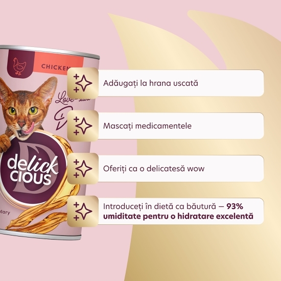 Hrană umedă complementară, supă cu pui, 140g