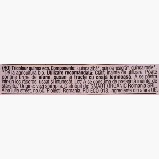 Quinoa ECO tricoloră (albă, neagră și roșie) 300g
