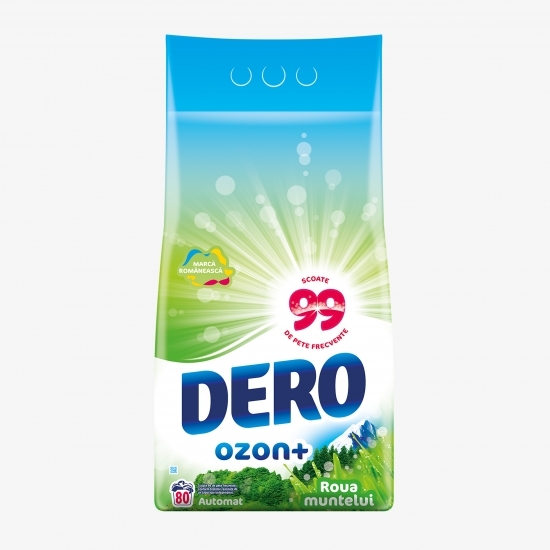 Detergent de rufe pudră automat Ozon+ „Roua muntelui” 80 spălări, 8kg