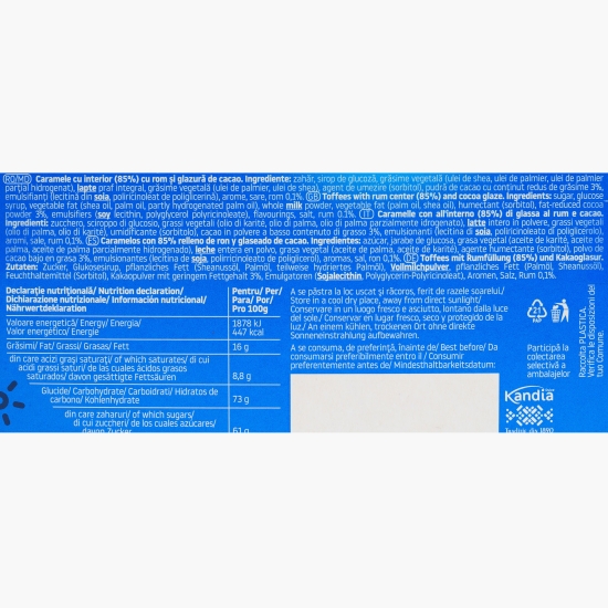Caramele glazurate cu aromă de rom 195g