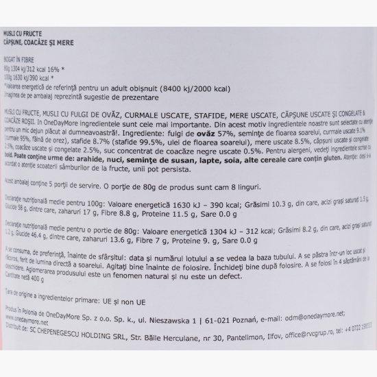 Muesli cu fructe 400g