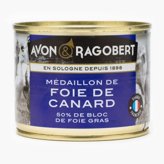 Medalion de ficat de rață 50% bloc de foie gras 200g