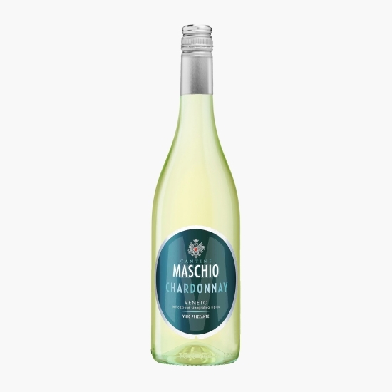 Vin spumant alb sec Chardonnay Frizzante, 10.5%, 0.75l