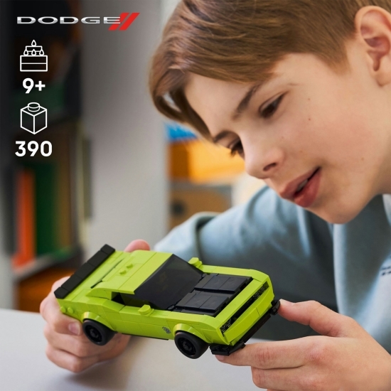 Mașină sport Dodge Challenger SRT Hellcat, 77237 Speed Champions, 390 piese, +9 ani