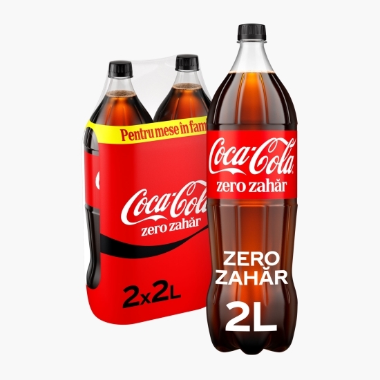 Băutură carbogazoasă cola zero zahăr 2x2l