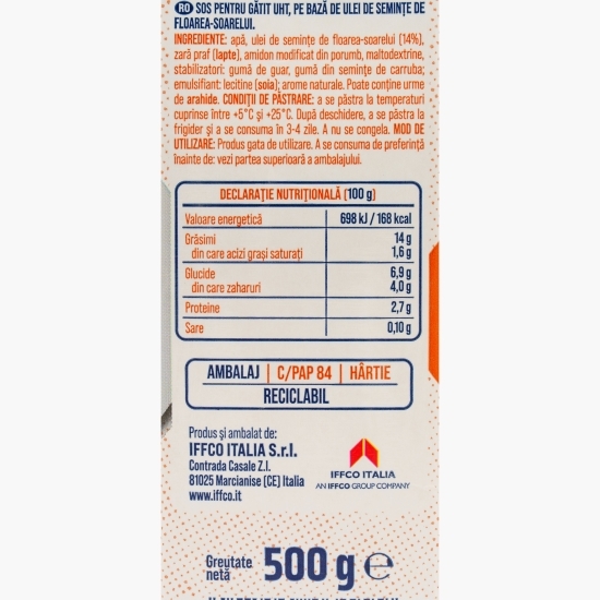 Cremă vegetală pentru gătit 500g
