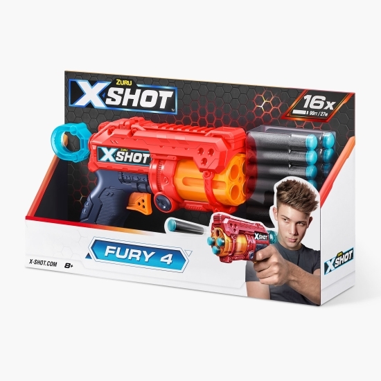 Pistol X-Shot Excel Fury 4, 16 proiectile