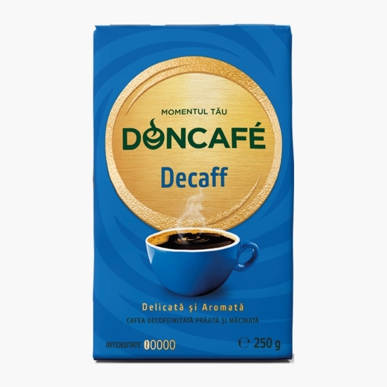 Decaff 250g, cafea decofeinizată prăjită și măcinată