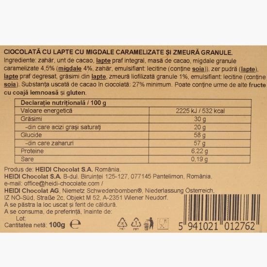 Ciocolată cu lapte cu mesaj "Crăciun fericit!" 100g