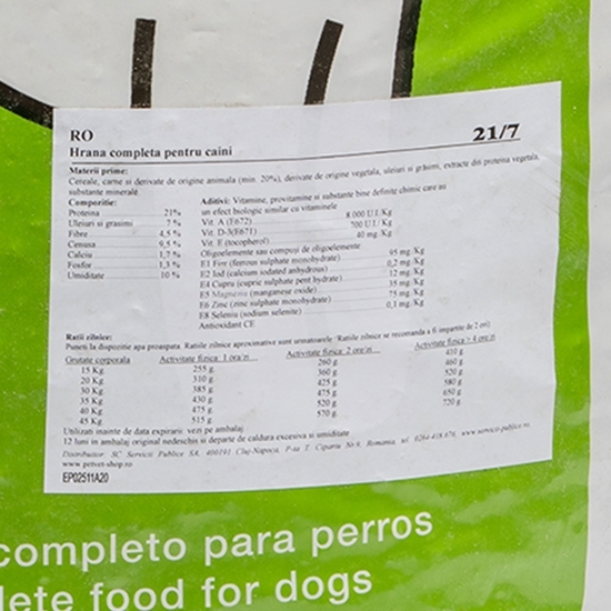 Hrană uscată eco pentru câini 20kg