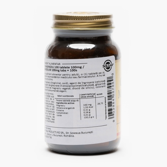 Chelat de Magneziu, 100 tablete