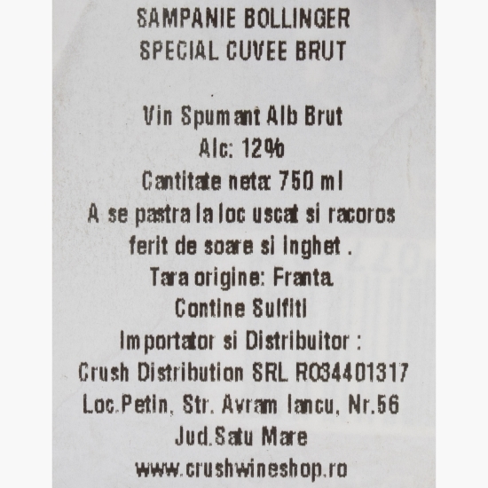 Șampanie brut Special Cuvee, 12%, 0.75l
