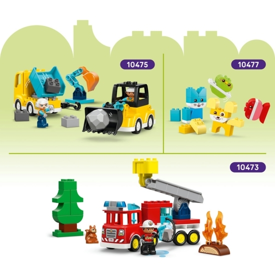 Vehicule creative, 10474 Duplo, 42 piese, +1 an jumate