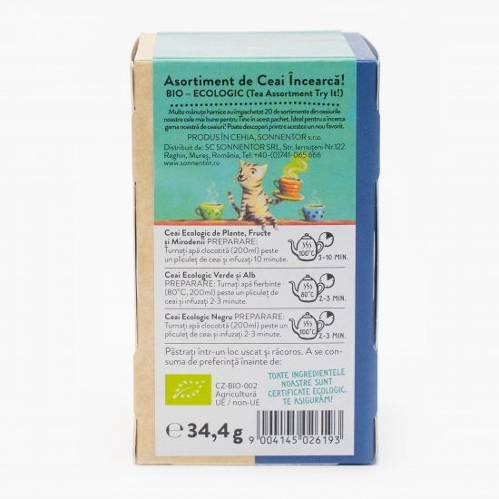 Asortiment de ceai eco 20 plicuri