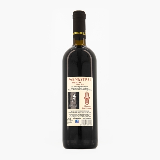 Vin roșu sec Merlot, 13.4%, 0.75l