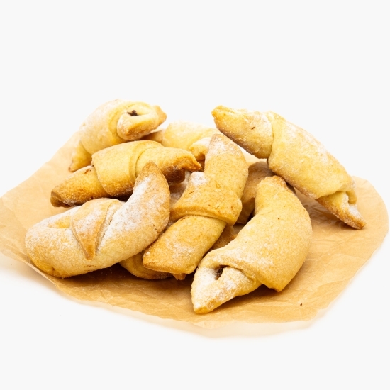 Cornulețe fragede cu gem și nucă 200g