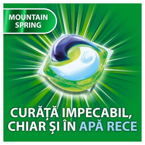 Detergent de rufe capsule All in One Pods Mountain Spring, 108 spălări