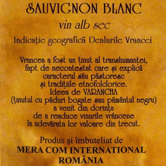 Vin alb sec Sauvingnon Blanc, 13.5%, bag in box 3l