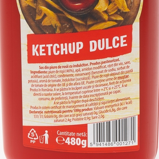 Ketchup dulce 480g