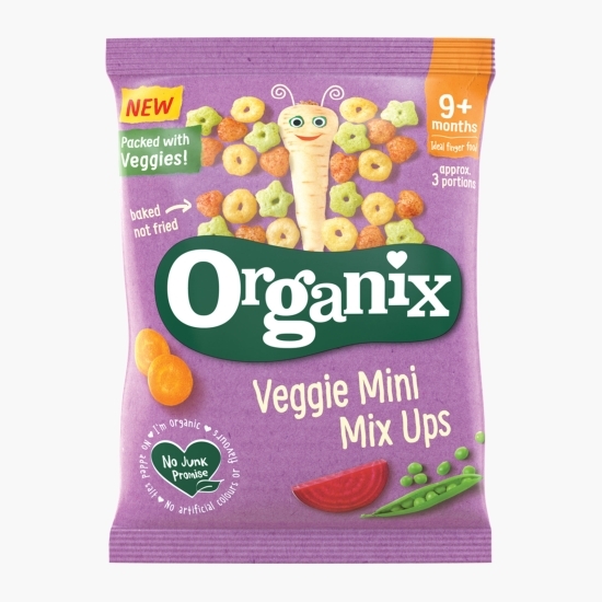 Mini snack eco din porumb cu mix de legume, 9+ luni, 15g