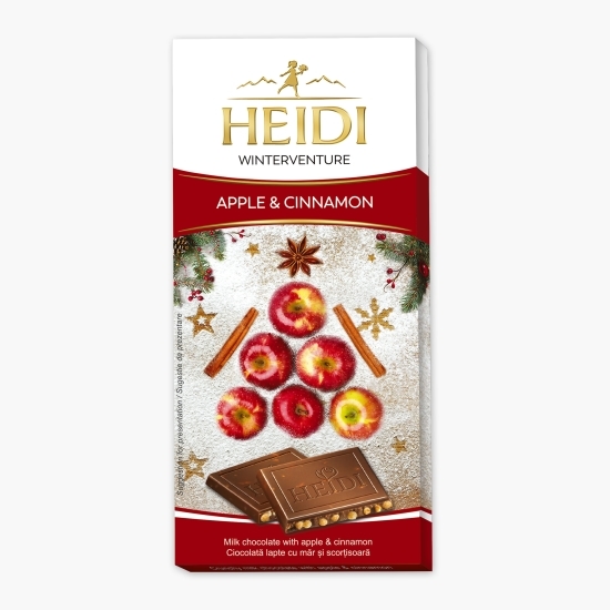 Ciocolată lapte cu măr și scorțișoară 90g