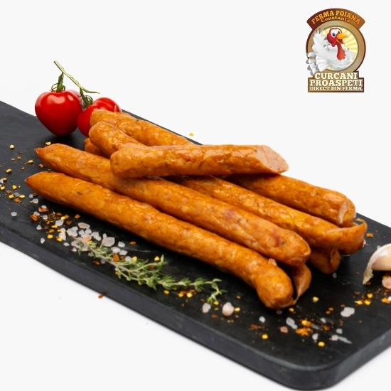 Cârnați de curcan afumați 400g