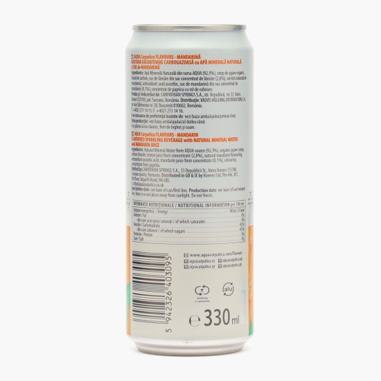 Apă minerală cu aromă de mandarină, doză 330ml
