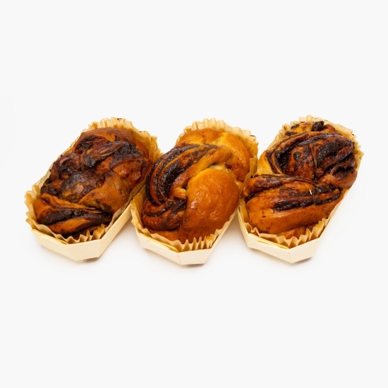 Baby babka cu ciocolată - cutie cadou 420g (3x140g)