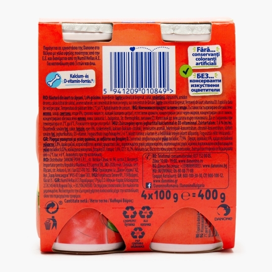 Iaurt de băut cu căpșuni 4x100g