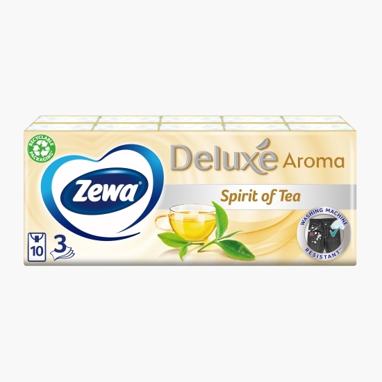 Șervețele nazale Deluxe Spirit of tea 3 straturi, 10 pachete