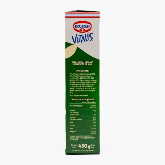 Musli extra crocant cu amestec de nuci 450g