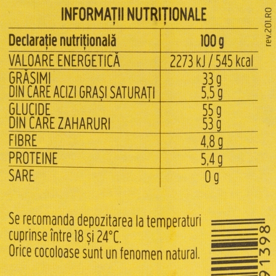 Cremă eco de cacao și alune Nocciolata, fără lapte 250g