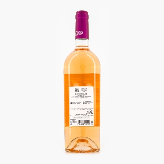 Vin rose sec Merlot Rezerva, 13.5%, 0.75l