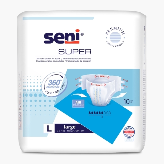 Scutece adulți Super L 10 buc