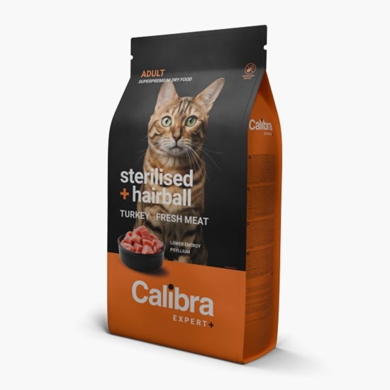 Hrană uscată pentru pisici adulte Expert Sterilised & Hairball, 1.5kg
