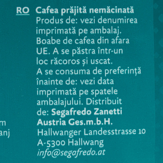 Zanetti Arabica, 1 kg, cafea boabe