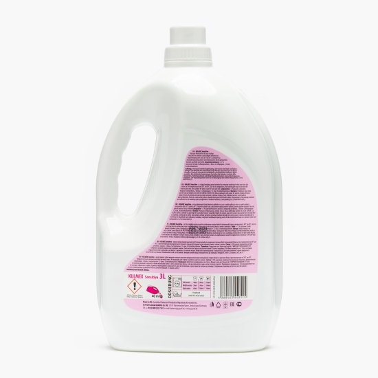 Detergent de rufe lichid gel Sensitive, 60 spălări, 3l
