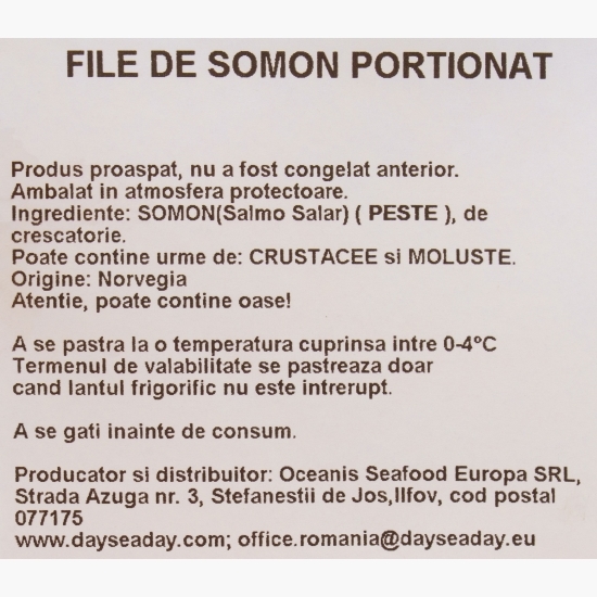File de somon porționat 200g