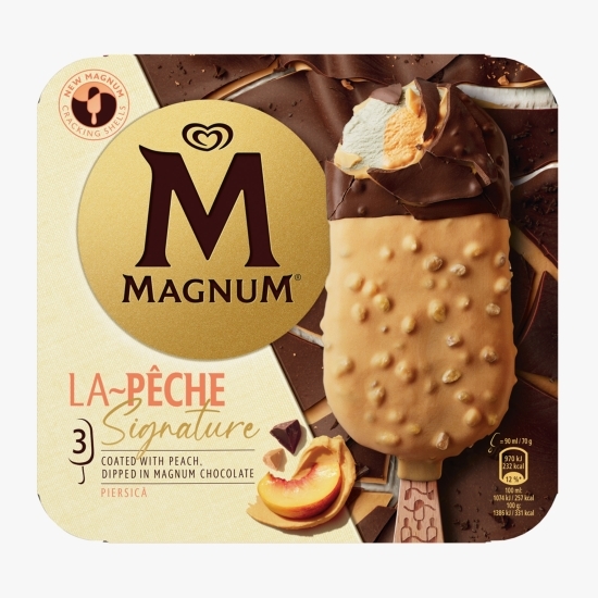 Înghețată cu piersică La Pêche, 3x90ml