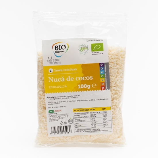 Nucă de cocos ecologică 100g