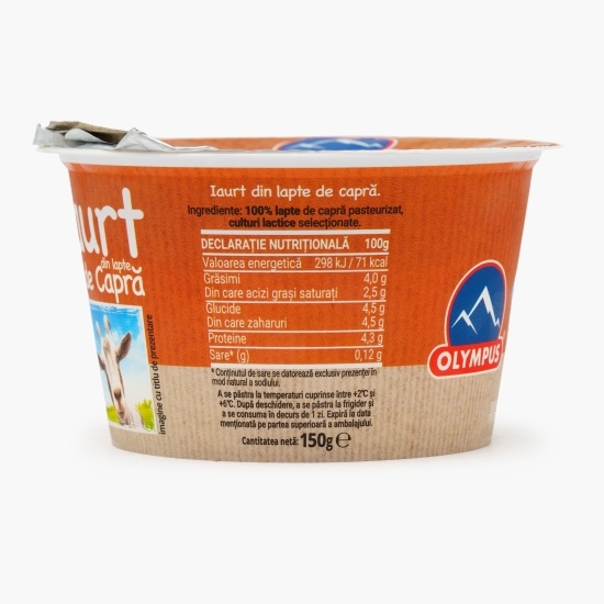 Iaurt de capră, 4% grăsime 150g